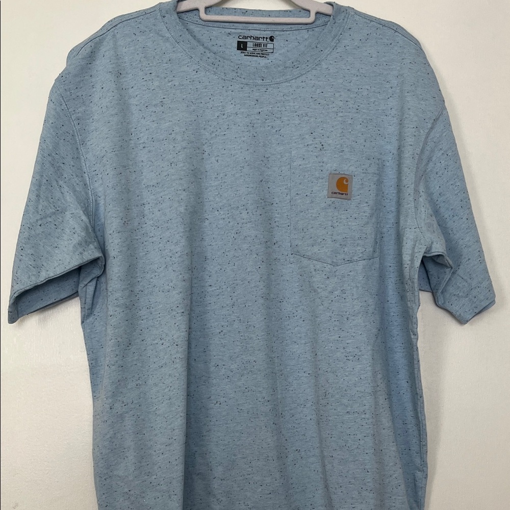 Carhartt Men's Light Blue Speckled Tee